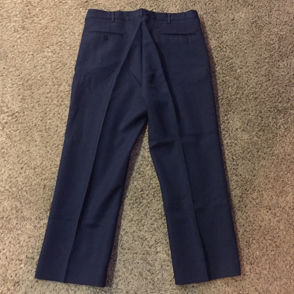 Vintage Comfort Action Flex Pants Mens 34x26 Used Blue Short - Picture 4 of 10